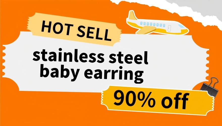 baby earring promotion 90% off