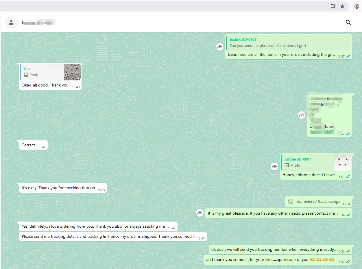 Customer feedback