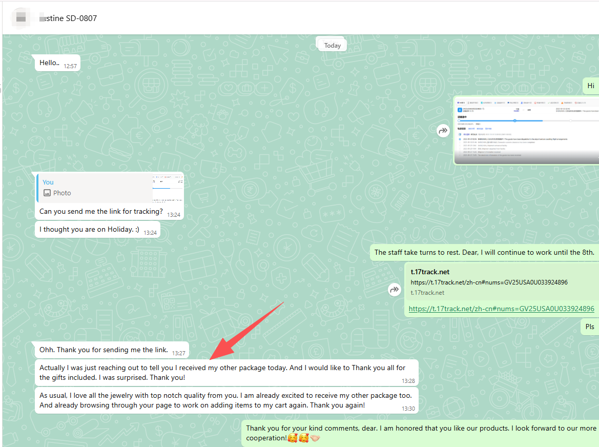 Customer feedback